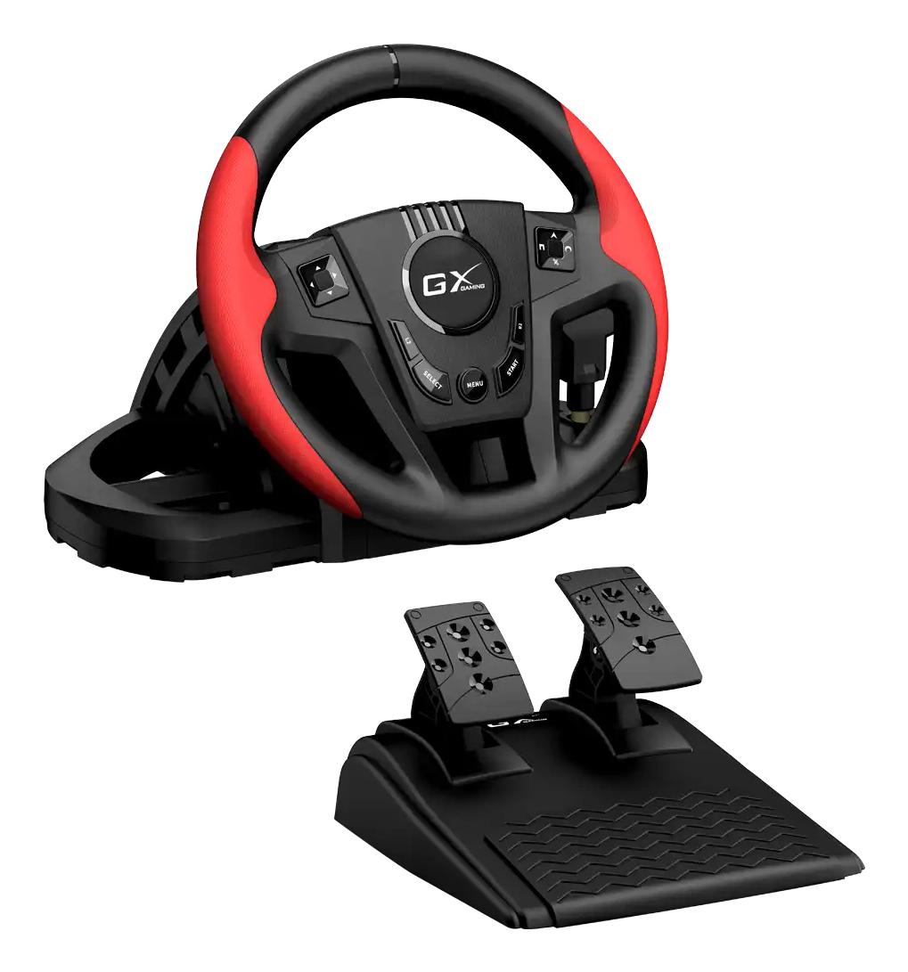SpeedMaster Gaming Wheel Volante Gaming 270° com Pedais PC
